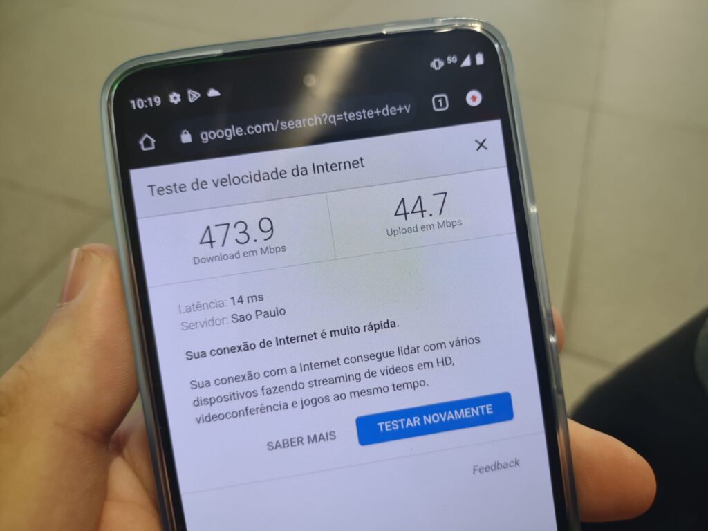 Velocidade no 5G