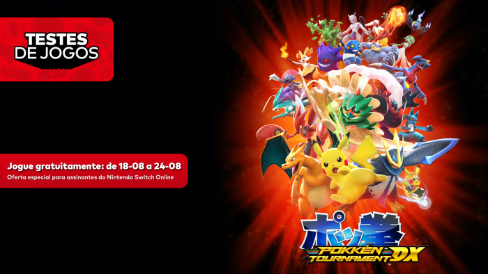 Pokkén Tournament DX está de graça para Nintendo Switch por tempo limitado