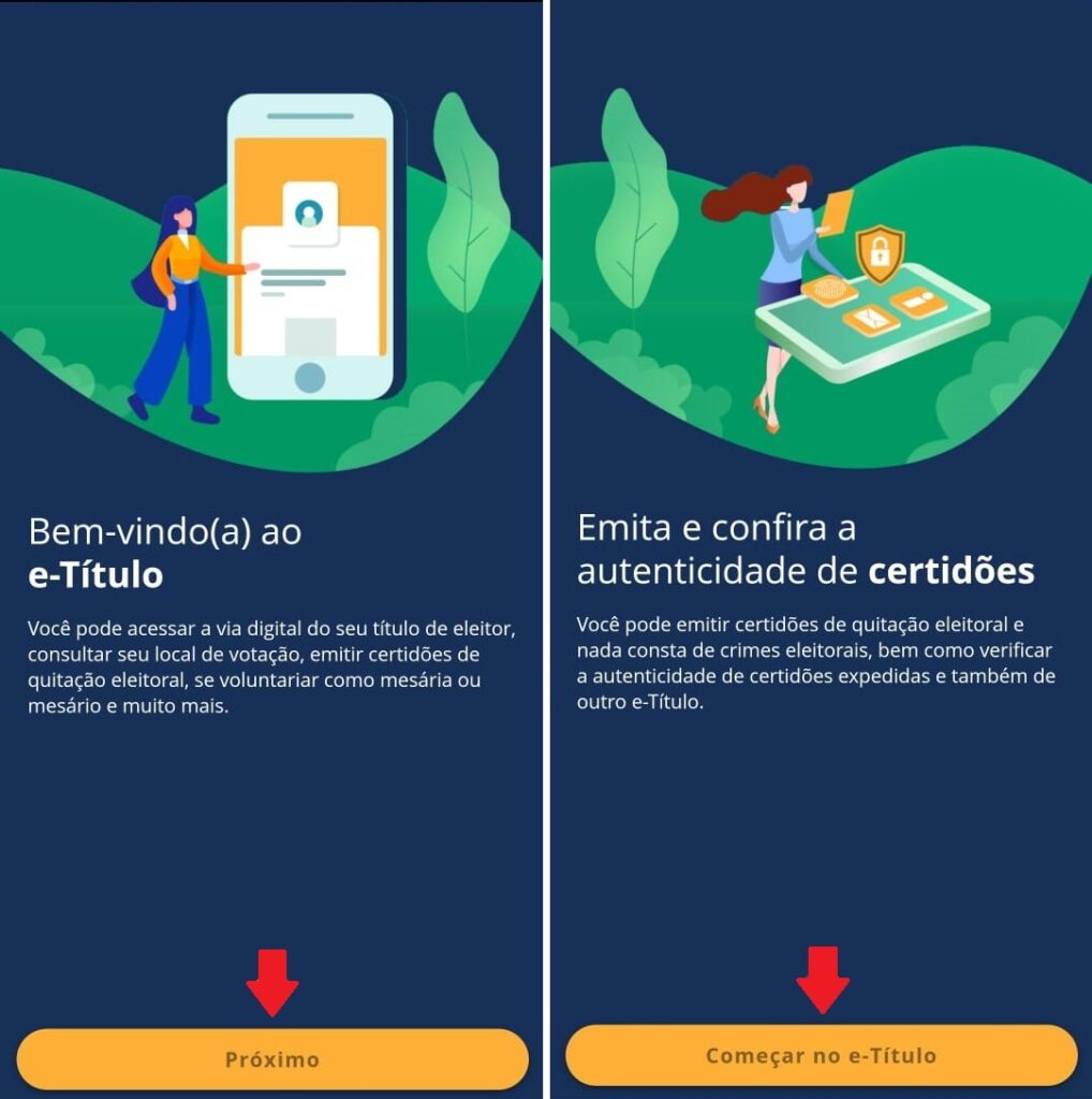 Saiba como baixar o e-Título em seu dispositivo - Passo 2