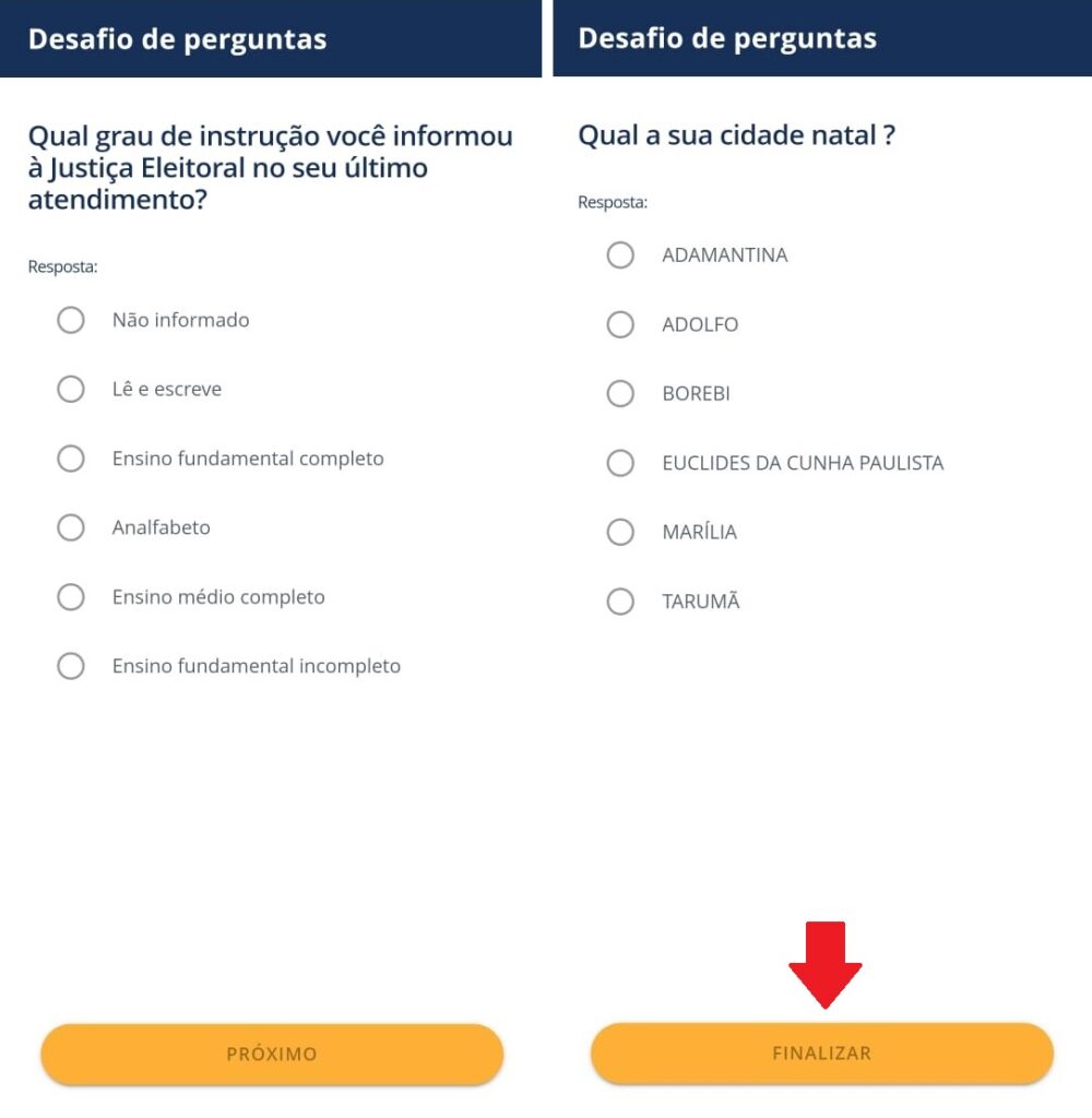 Saiba como baixar o e-Título em seu dispositivo - Passo 5