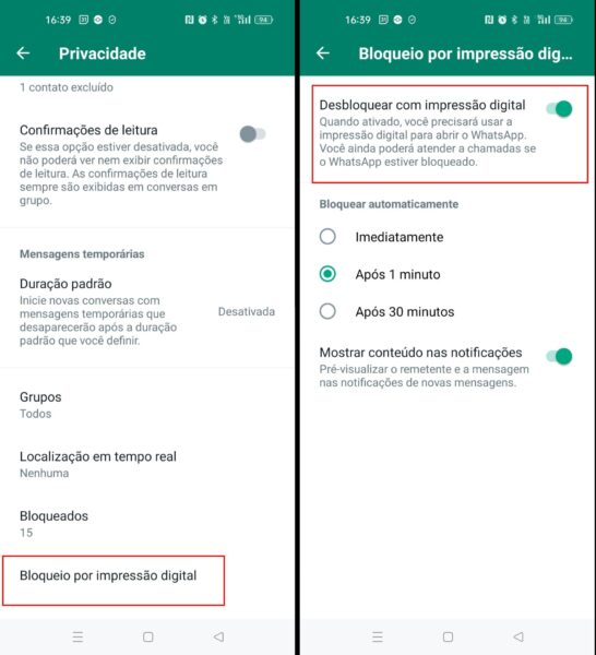 Tutorial de senha no WhatsApp