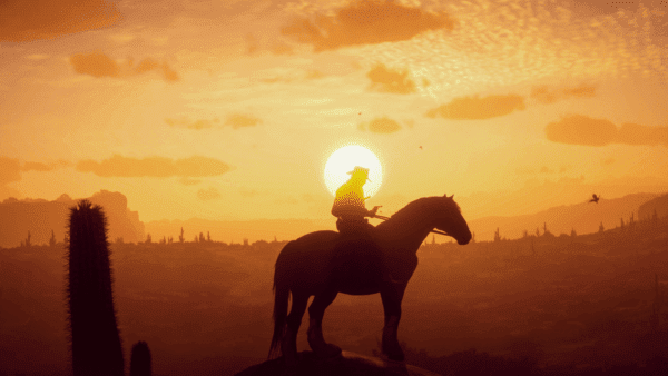 Imagem mostra o jogo Red Dead Redemption 2 com gráficos renovados por mod em sua versão para PC