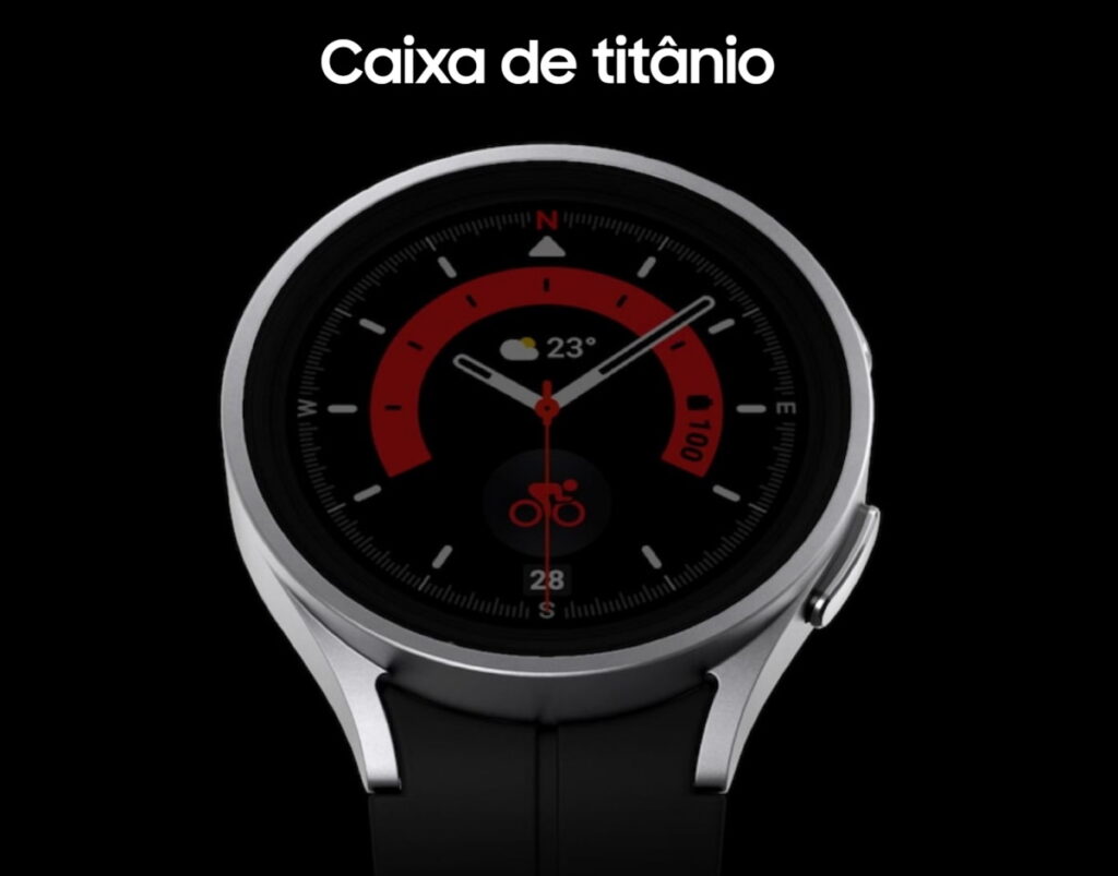 Galaxy Watch5 - caixa de titânio