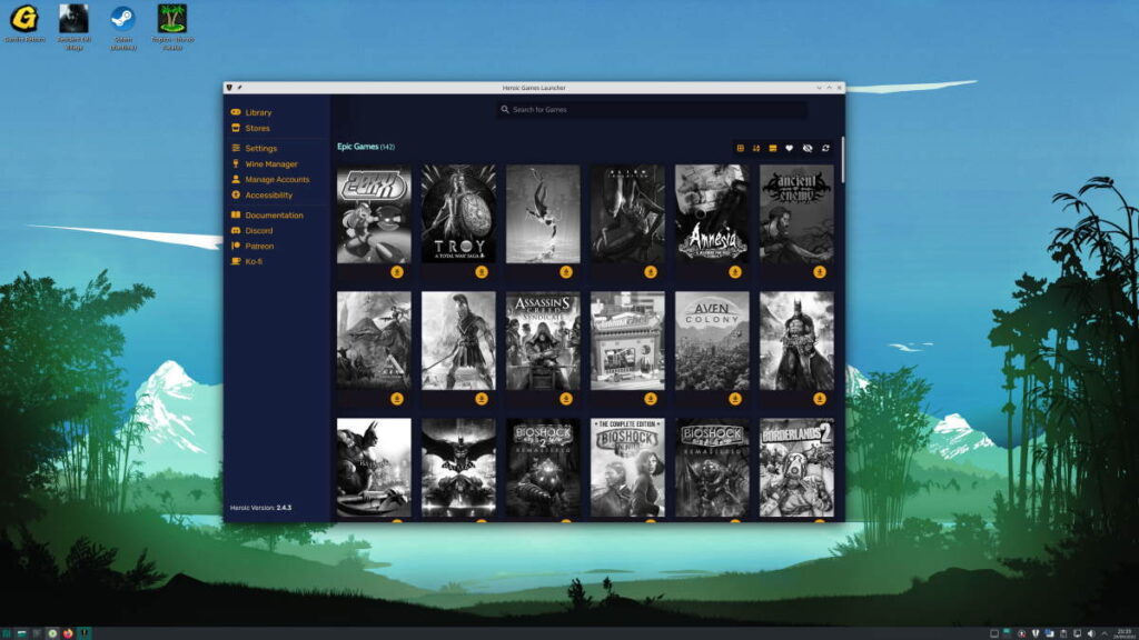 Heroic Games Launcher no Linux