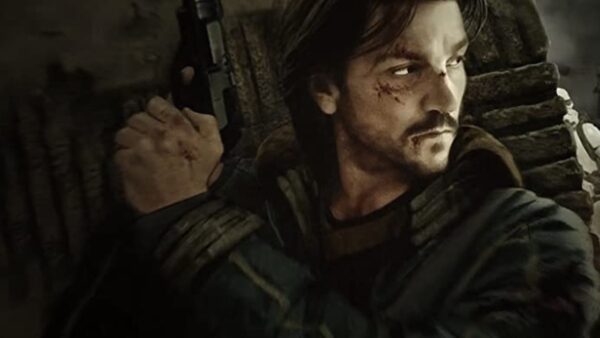 Imagem promocional mostra o ator Diego Luna no papel de Andor, nova série do Disney+