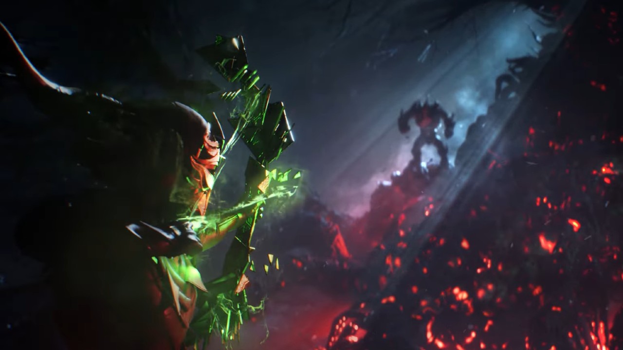 Captura de vídeo mostra cena do teaser de Dragon Age: Dreadwolf