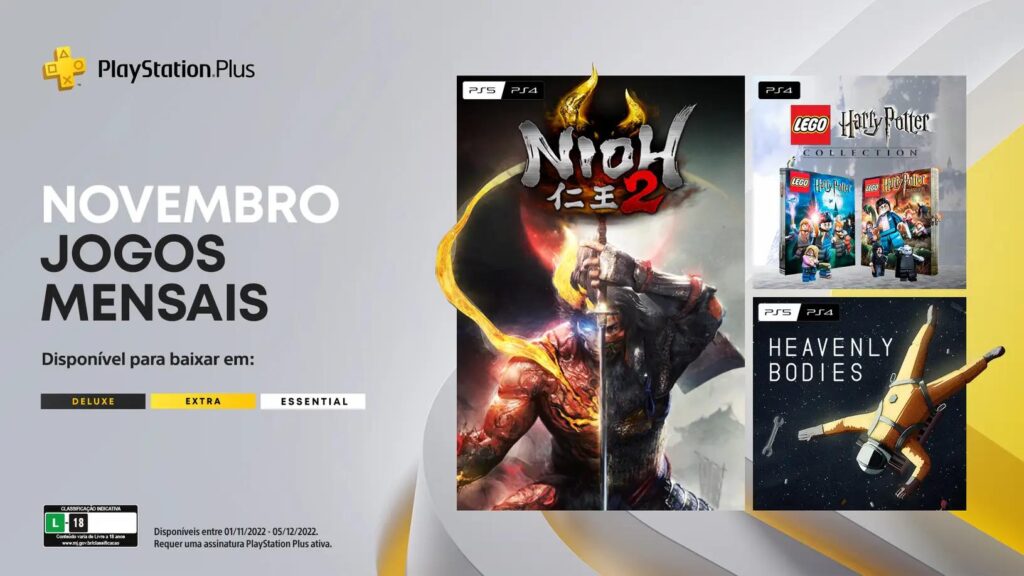 Jogos da PS Plus novembro