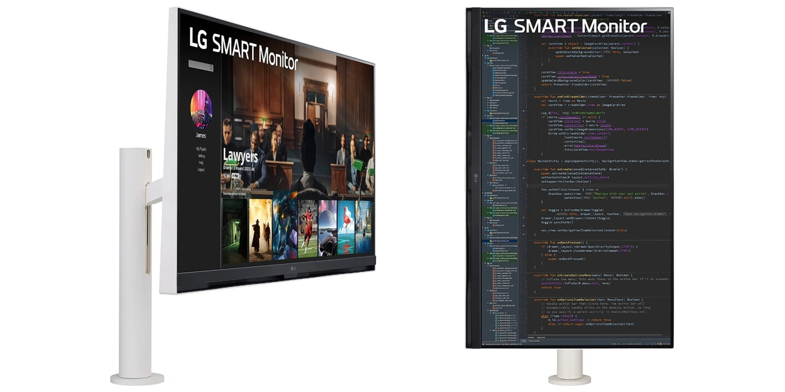 novo monitor inteligente 4K da LG de 32 polegadas