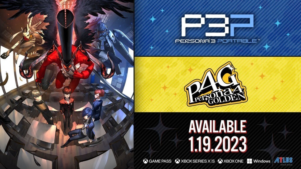 Datas de Persona 3 Portable e Persona 4 Golden