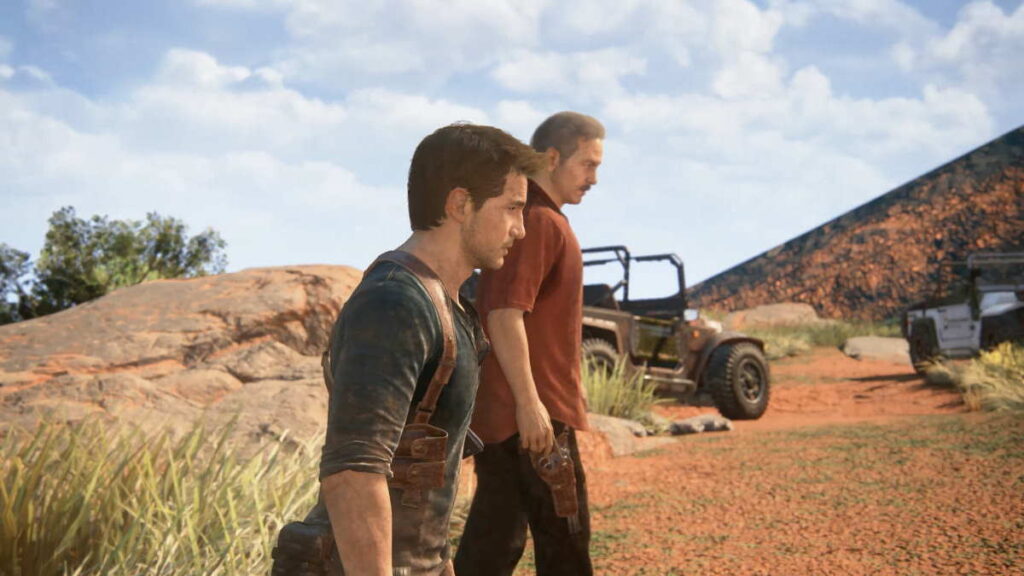 Uncharted 4 - Nathan e sulivan em CG