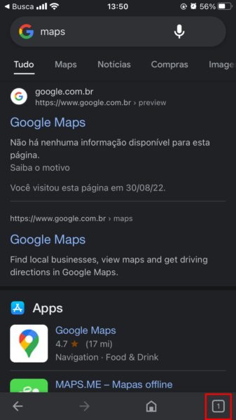 Jogo arcade pinball, que pode ser jogado no app do Google no iPhone