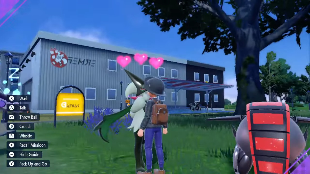 Beijo em Pokémon Scarlet e Violet