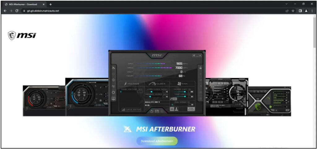 MSI Afterburner fake