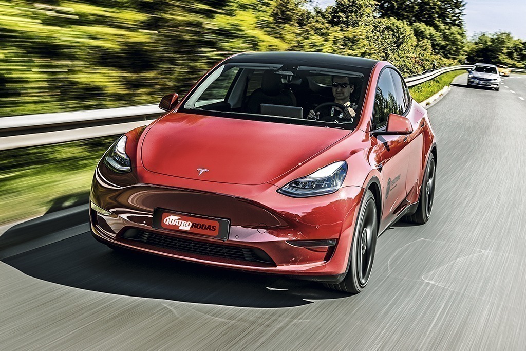 Um veículo Model Y, da Tesla, em foto de divulgação da empresa