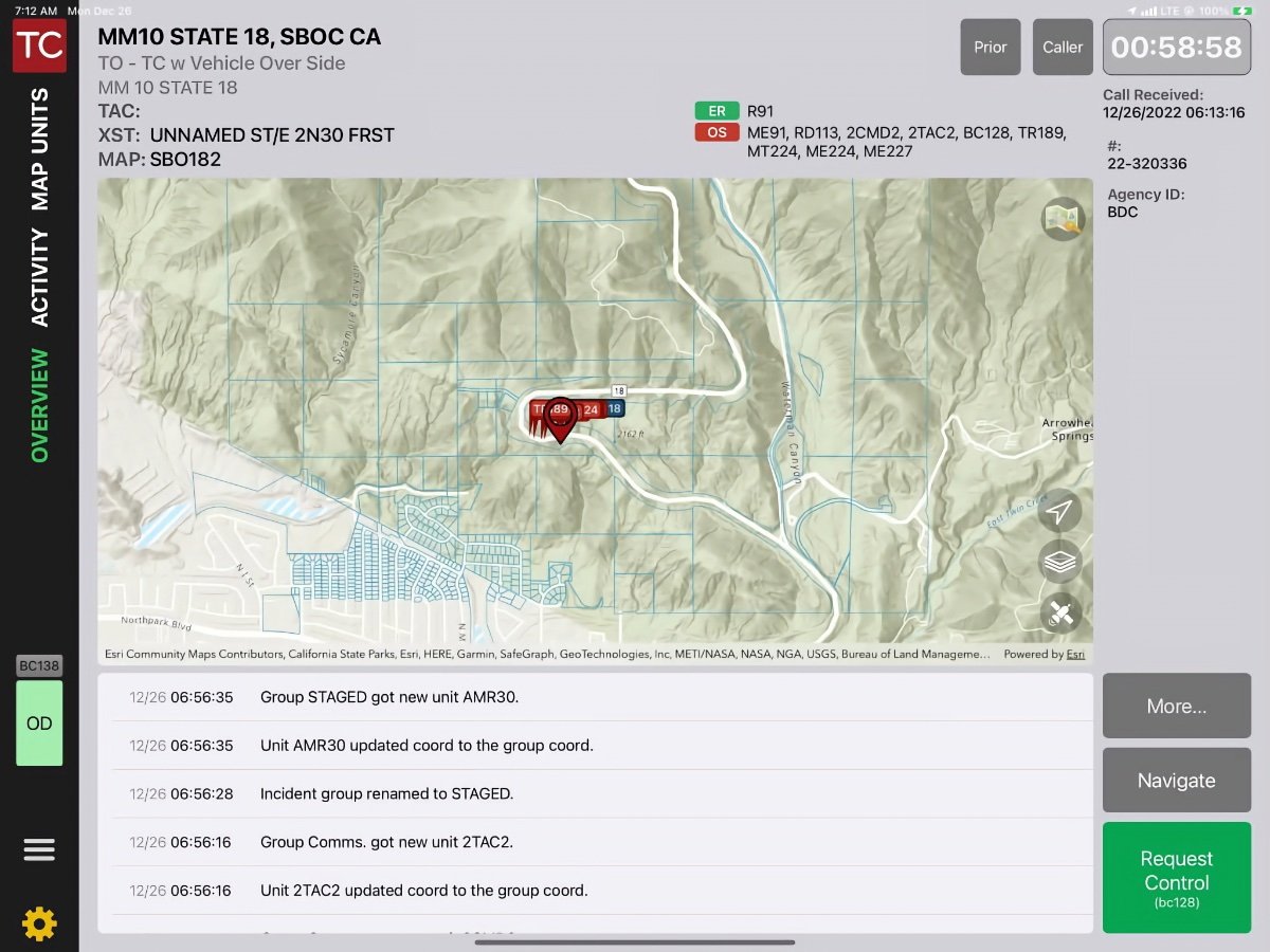 Imagem mostra zona do mapa onde mulher vítima de acidente pôde ser encontrada, por meio do app Find My da Apple