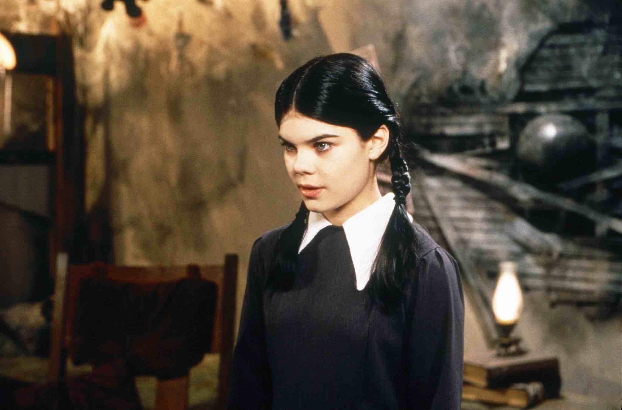 Atriz Nicole Fugere como Wednesday Addams