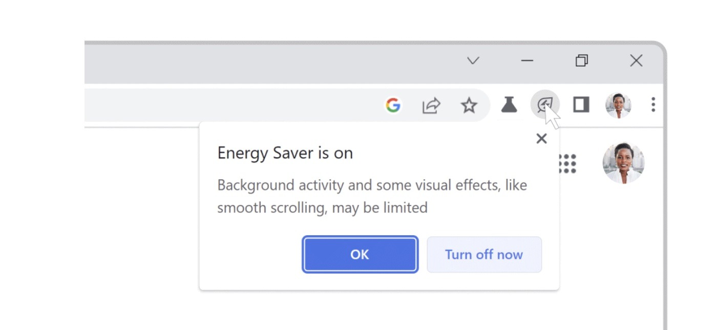 modo de economia de energia do Chrome