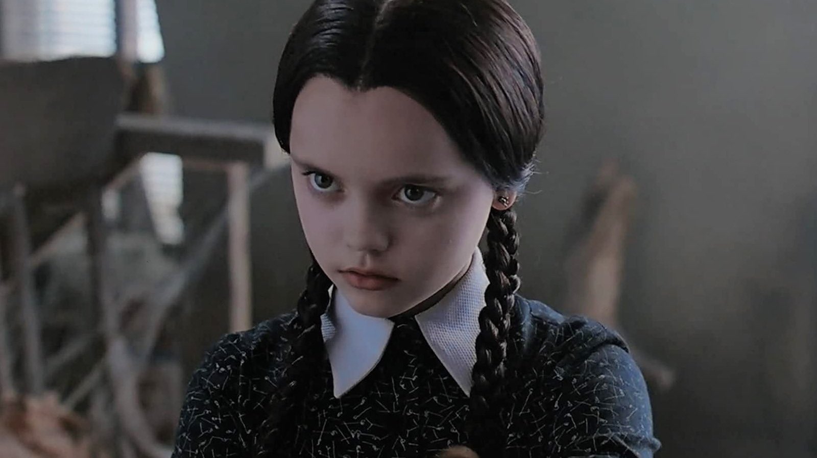 Atriz Christina Ricci como Wednesday Addams