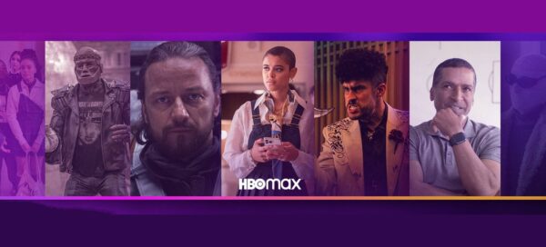 Foto mostra cenas das principais estreias do streaming HBO Max para dezembro; da esquerda para a direita: o Homem-Robô de Doom Patrol, James McAvoy na pele de Lord Asriel de His Dark Materials, a atriz Jordan Alexander na personagem Julien Calloway do reboot de Gossip Girl e outros