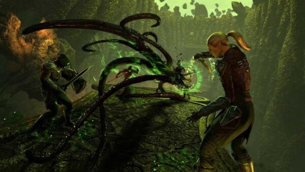 Ilustração de cena do novo capítulo de Elder Scrolls Online: Necrom