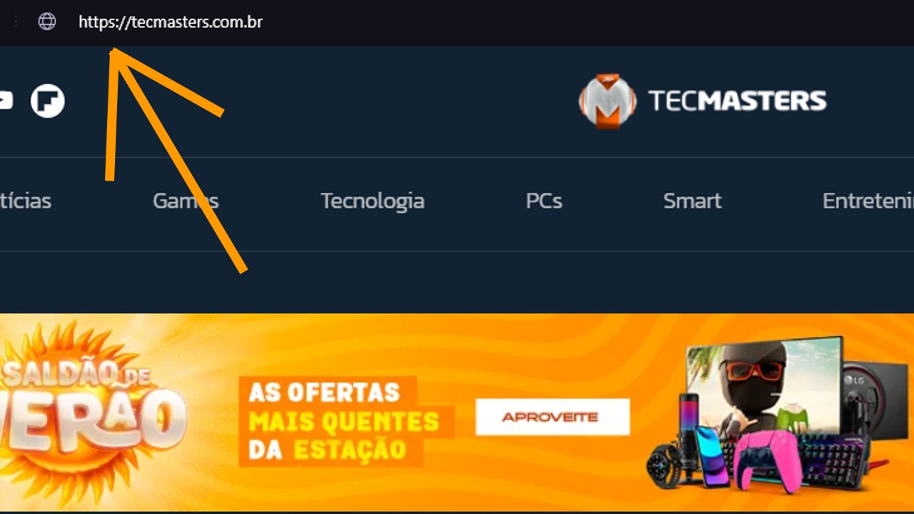 Captura de imagem mostrando o protocolo HTTPS do blog KaBuM! em acesso feito pelo Google Chrome