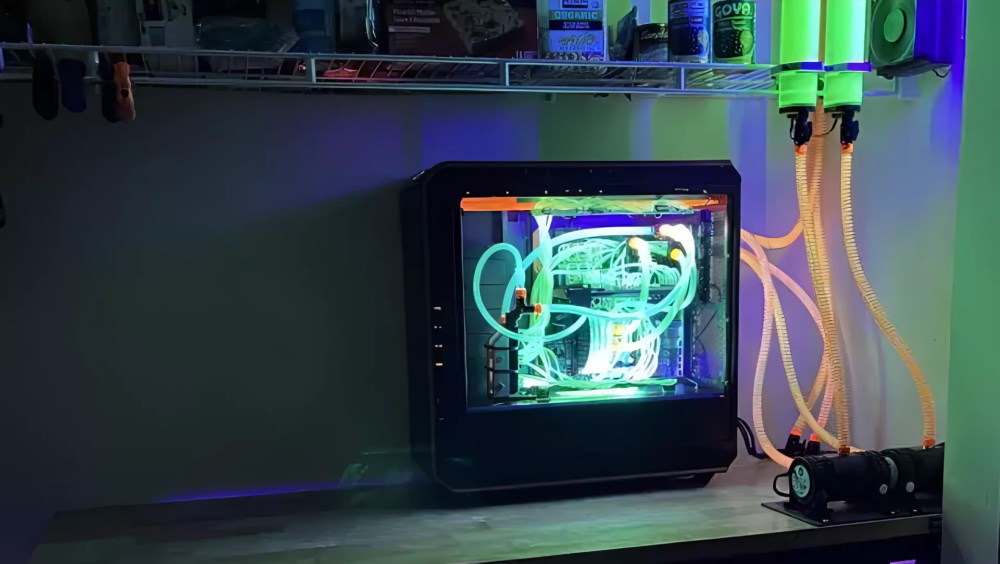 PC Gamer fluorescente leva iluminação a outro nível de estilo