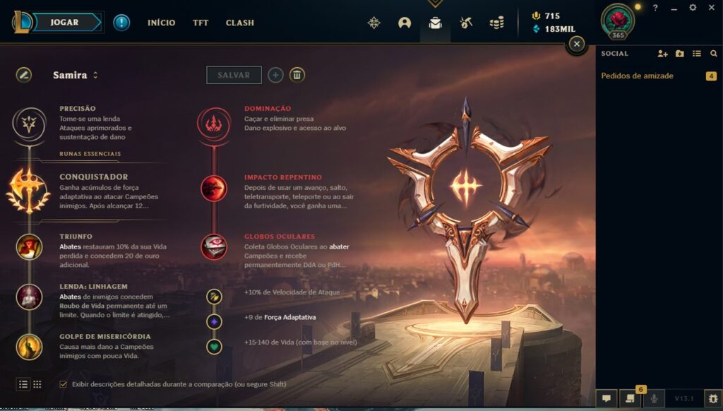 Samira, campeão do League of Legends