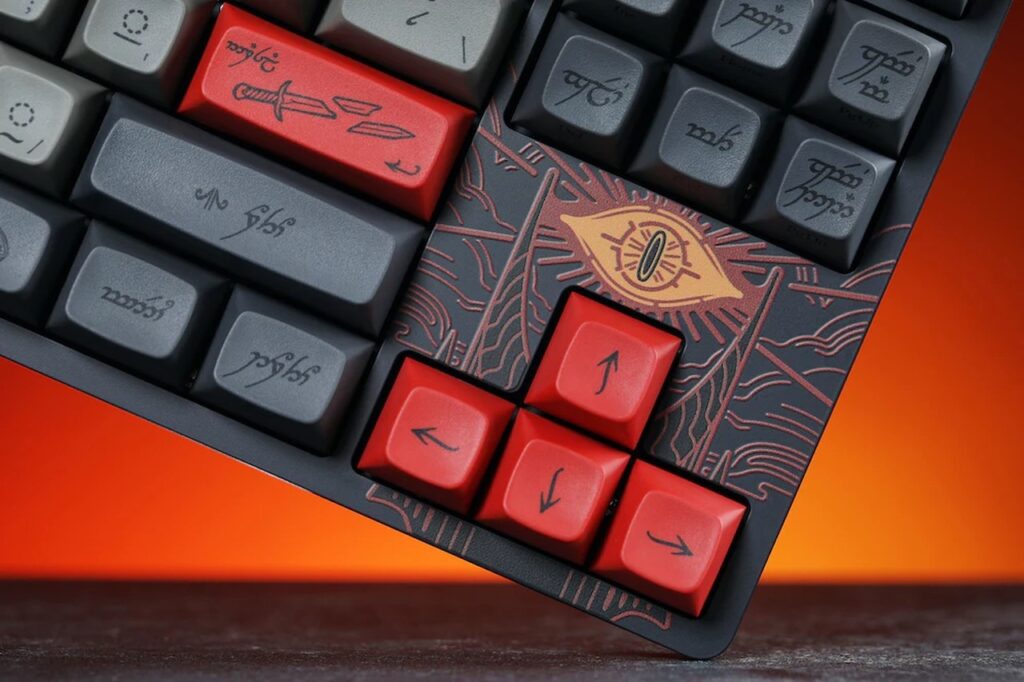 Teclado inspirado em O Senhor dos Anéis 