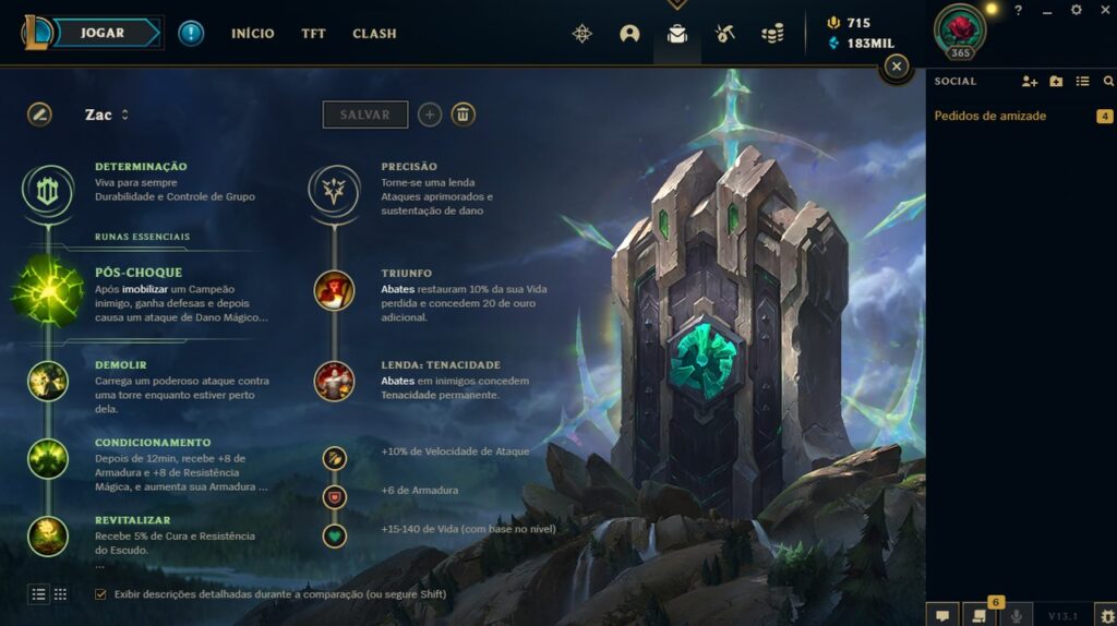 Zac, campeão do League of Legends