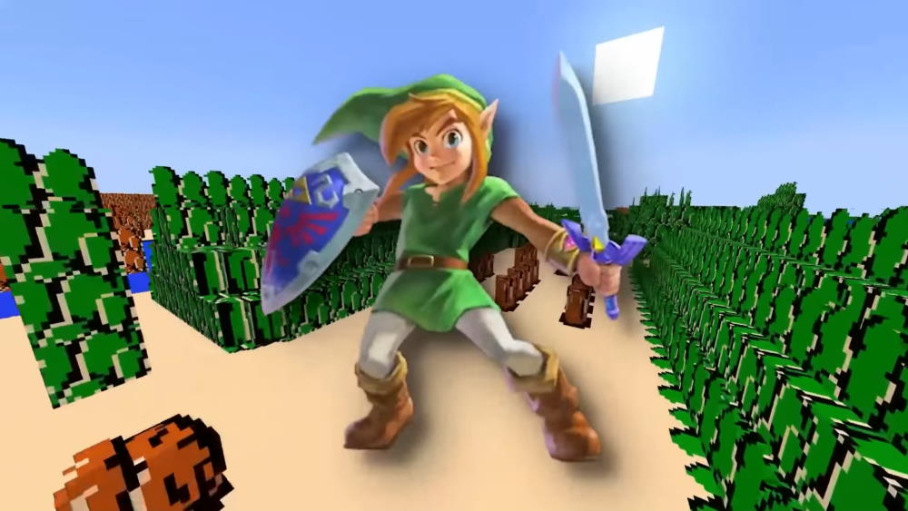 The Legend of Zelda é recriado dentro do Minecraft