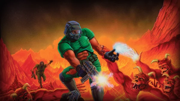 Imagem da capa de DOOM, de 1993