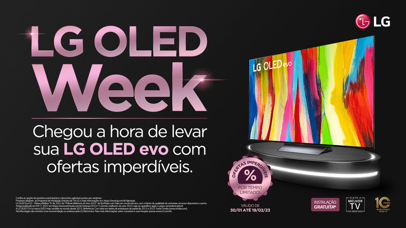 LG tem promoção de TV’s OLED até este domingo (19)