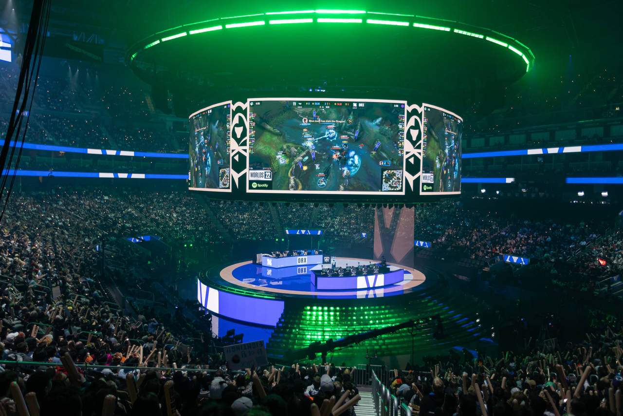 Captura do Worlds 2022, evento de Esports