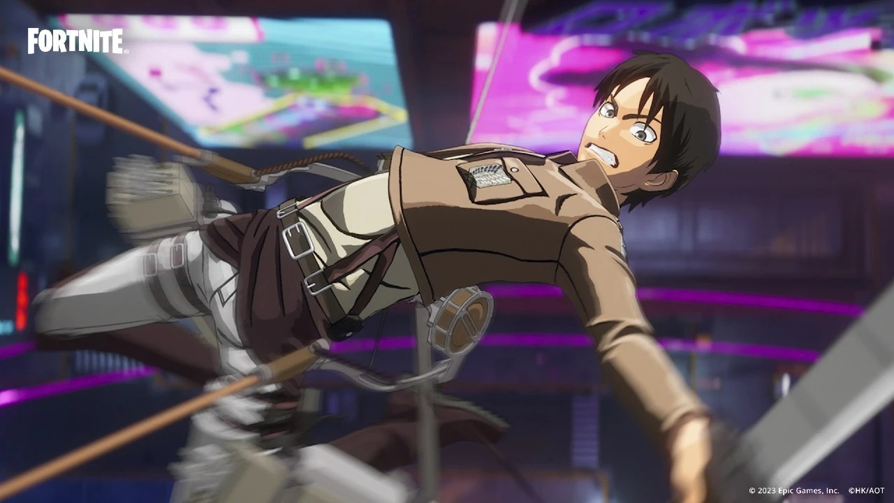 Eren Yeager de Attack on Titan em Fortnite