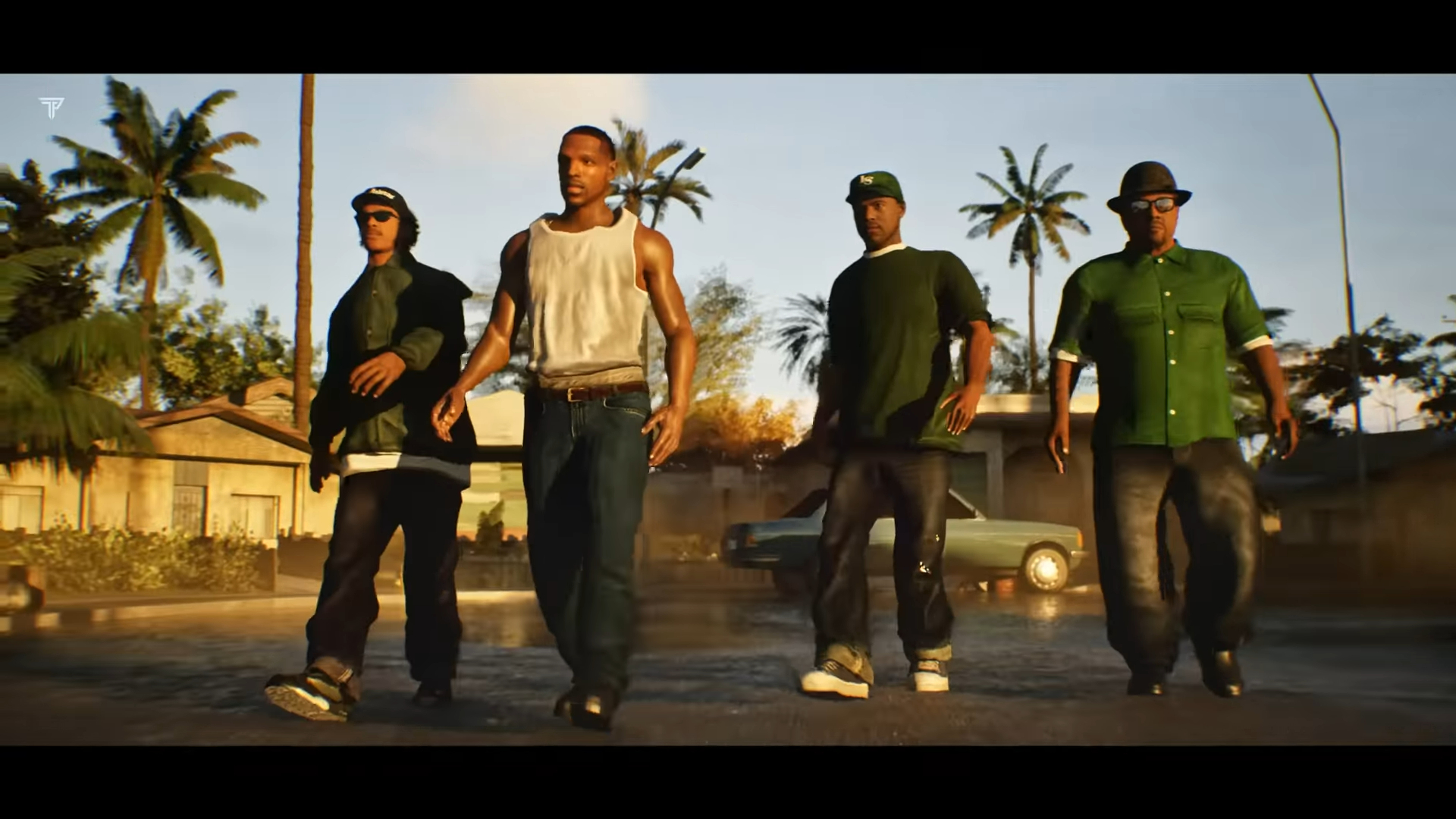 Captura de tela mostra cena do trailer conceitual de GTA San Andreas, feito na Unreal Engine 5