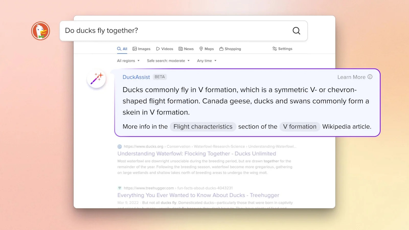 DuckDuckGo inclui respostas de busca alimentadas por IA