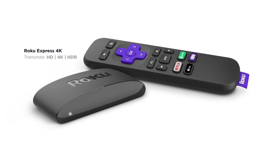 Imagem mostra o Roku Express 4K