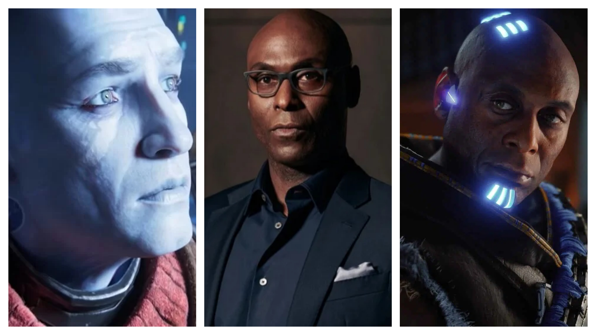 Montagem mostra ator Lance Reddick no meio de seus dois papéis nos jogos: Comandante Zavala e Sylens