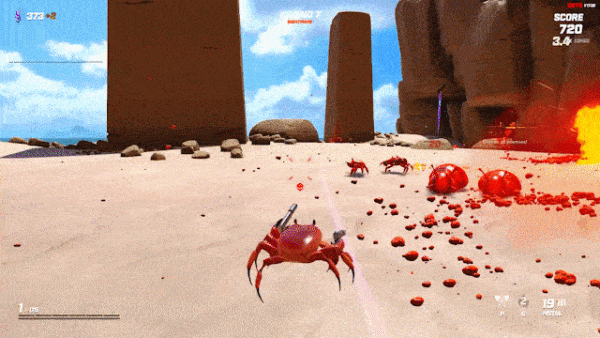 Crab Champions, jogo de caranguejo