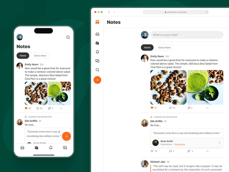 Substack lança Notes, rede social semelhante ao Twitter