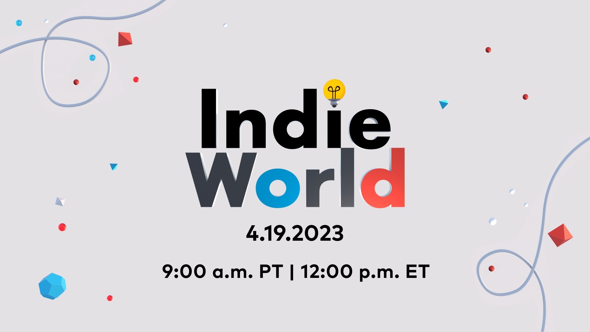 Nintendo Indie World: evento virtual é anunciado para 19 de abril