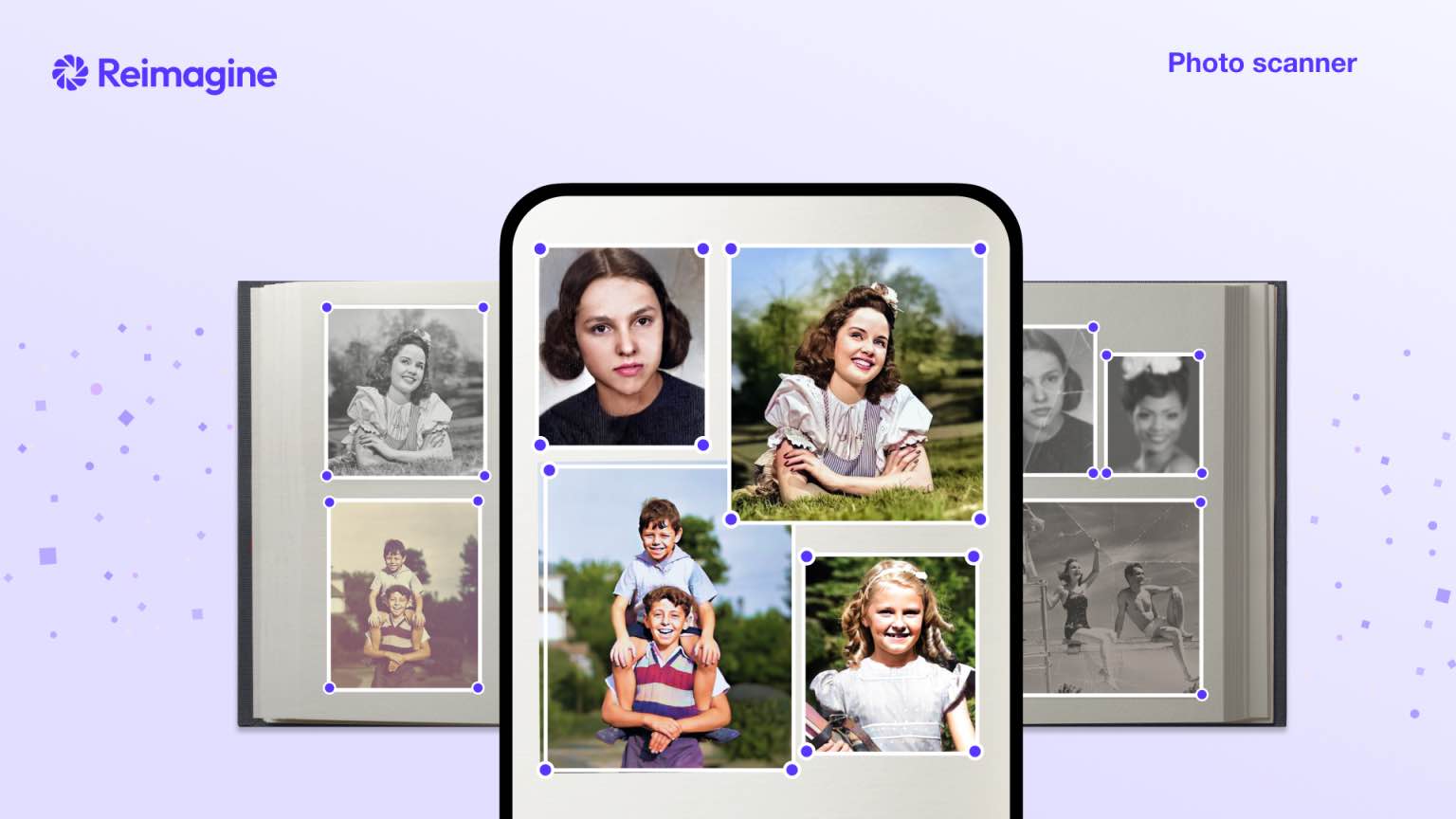 Reimagine - app com inteligência artificial para restaurar fotos antigas