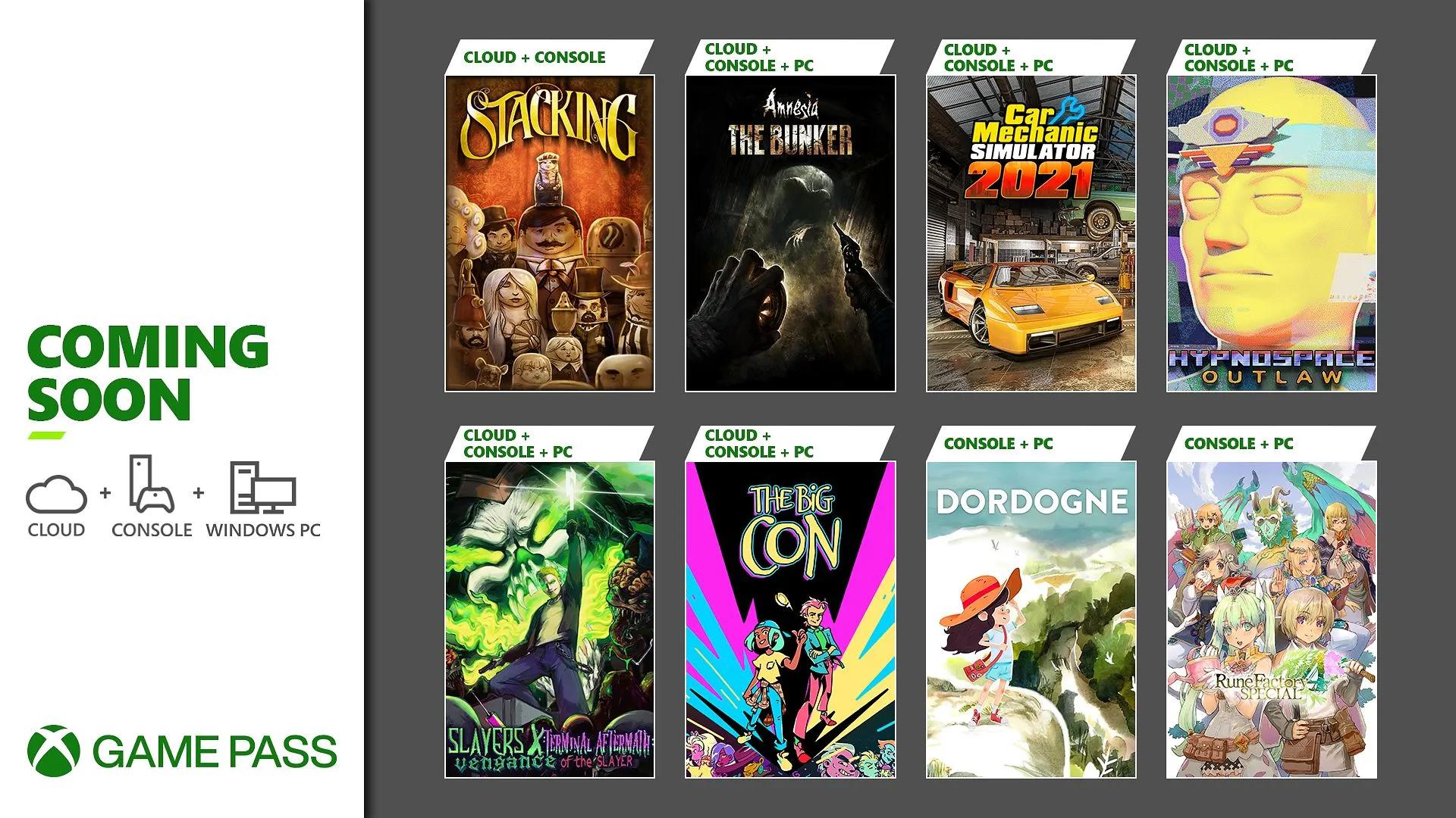 Lançamentos Xbox Game Pass