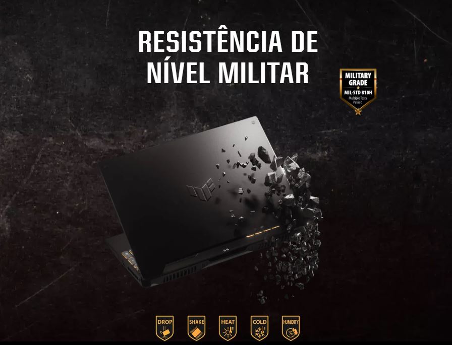 Resistência Militar notebook Asus