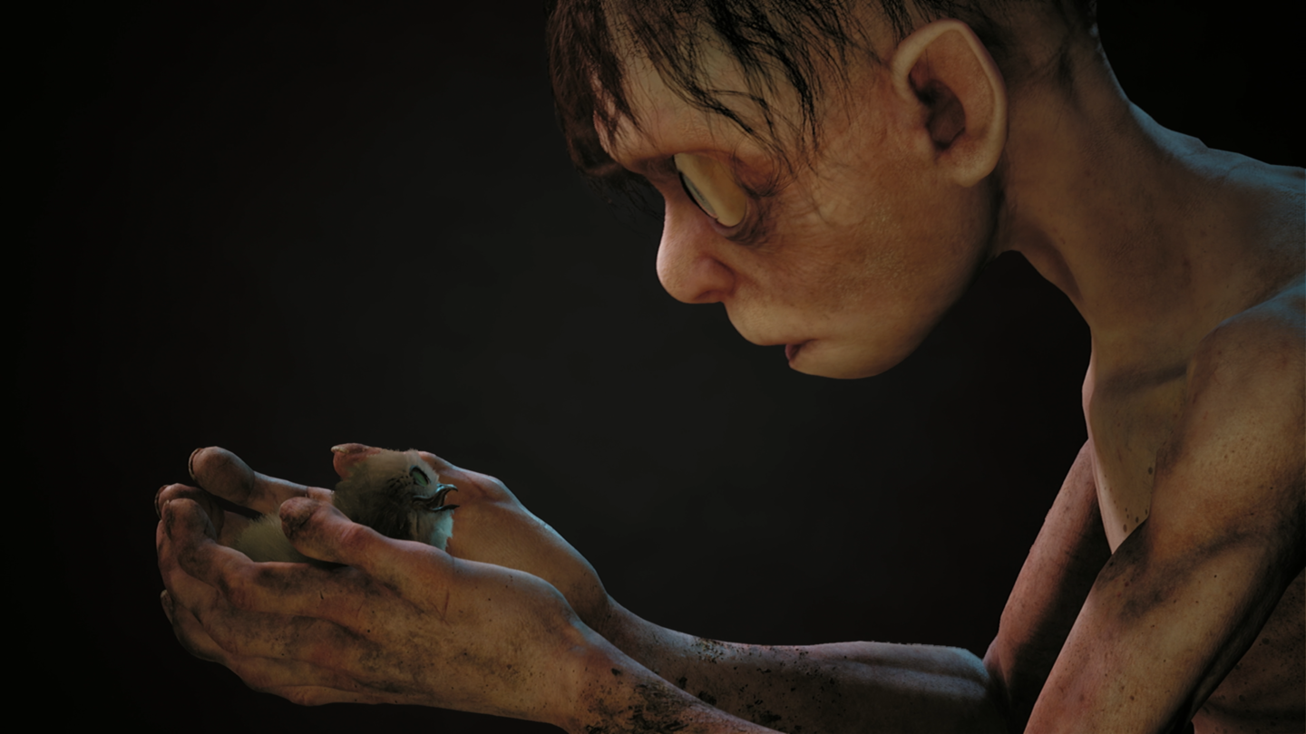 Imagem mostra cena de corte do jogo Lord of the Rings: Gollum, previsto para lançamento em 2023