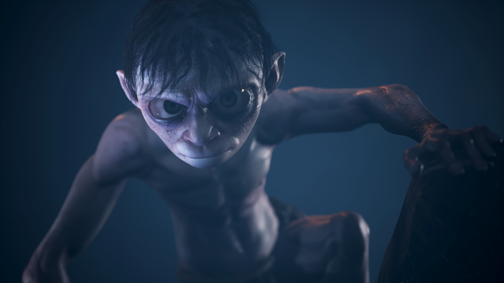 Imagem mostra cena de corte do jogo Lord of the Rings: Gollum, previsto para lançamento em 2023