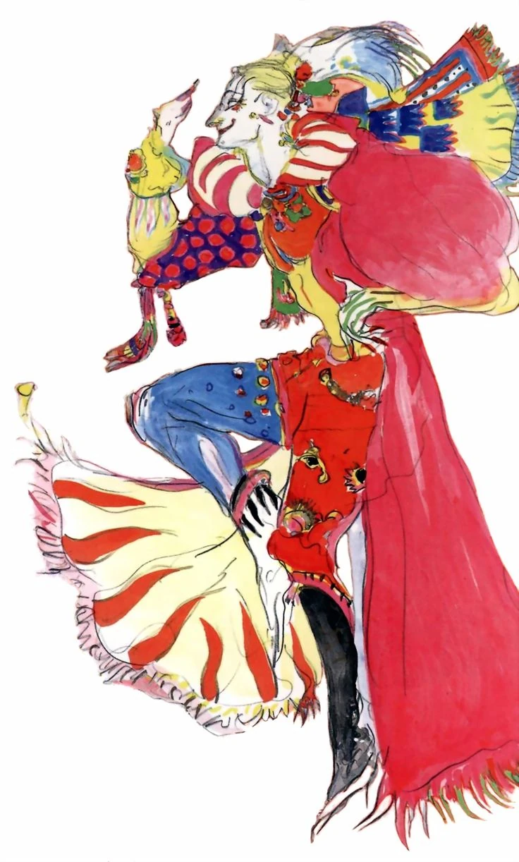 Arte conceitual mostra desenho de Kefka Palazzo, vilão de Final Fantasy 6