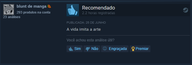 Comentário sobre o jogo do submarino