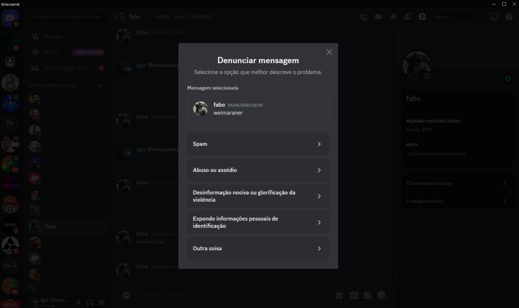 Como fazer uma denúncia no Discord 5