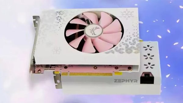 GPU RTX 3060 Ti ITX com PCB rosa